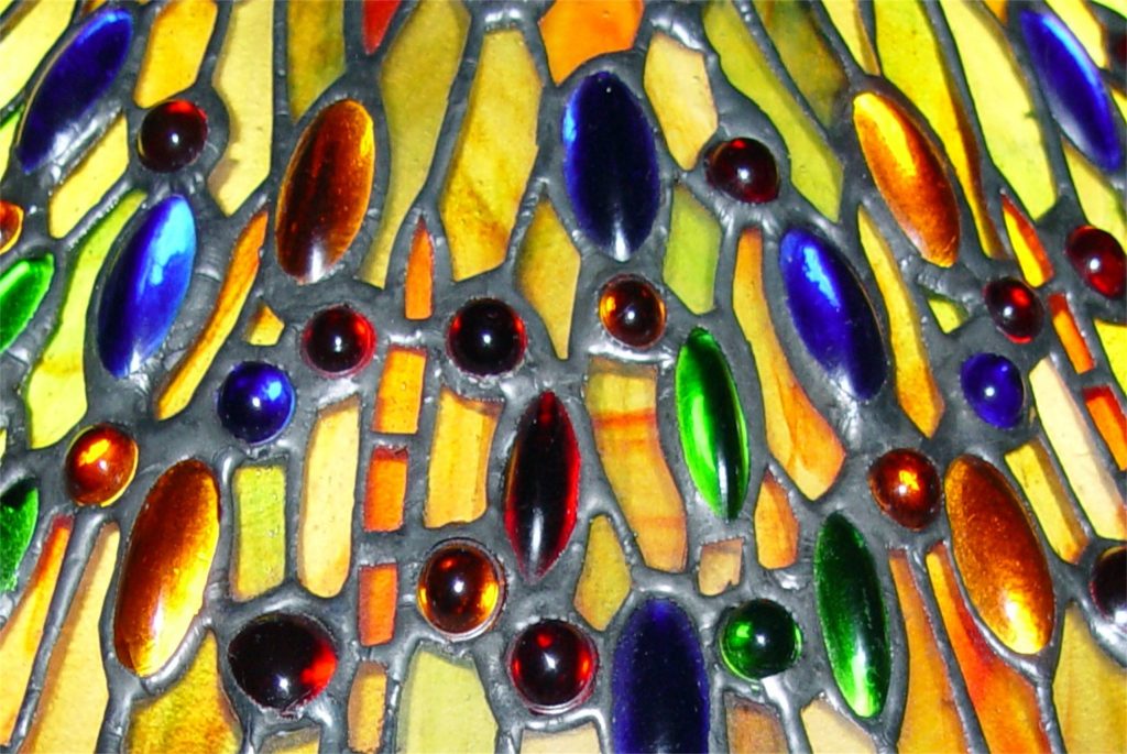 Jewel-toned stained glass
